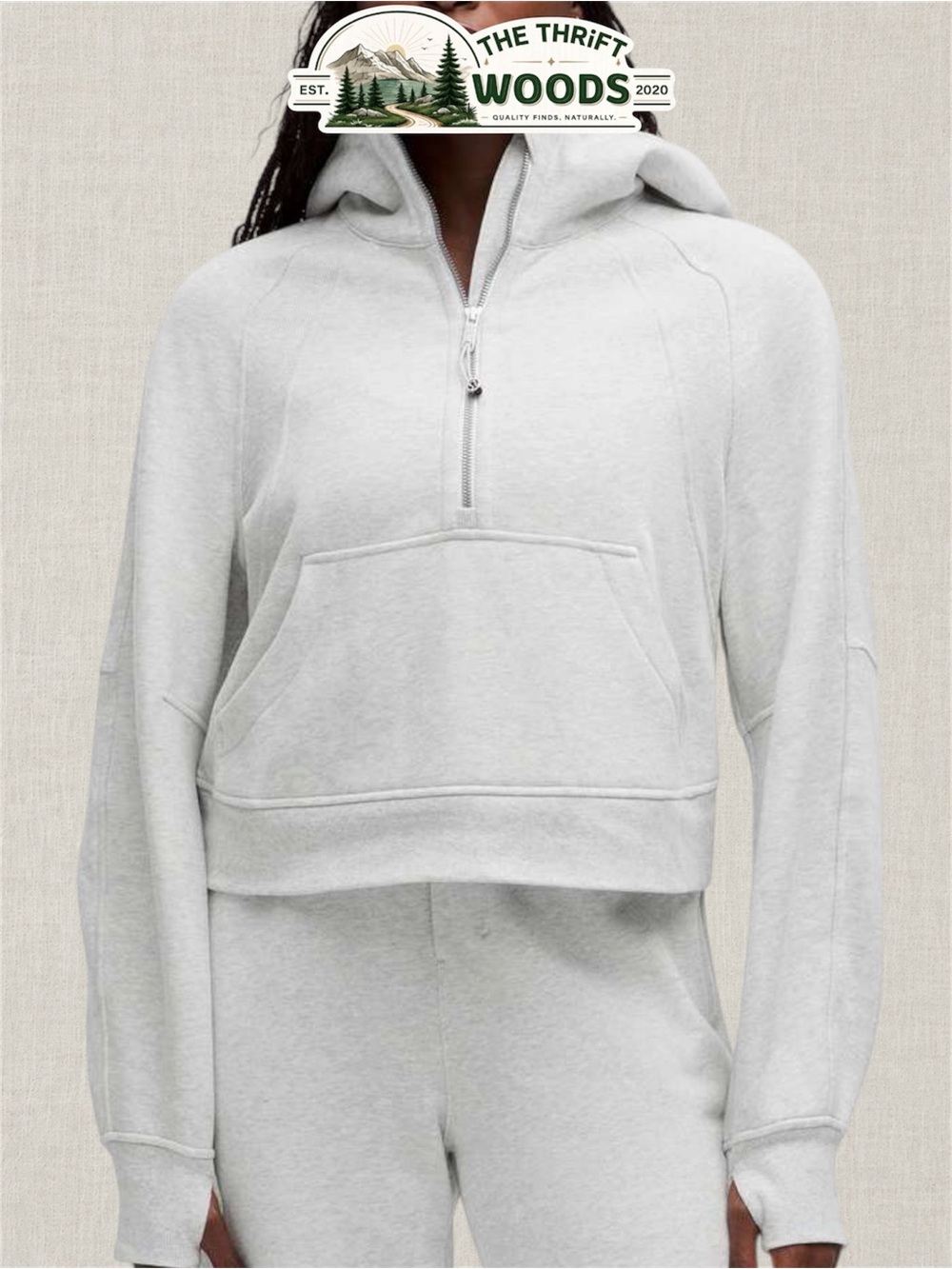 Lululemon Half-Zip Cropped Scuba Hoodie